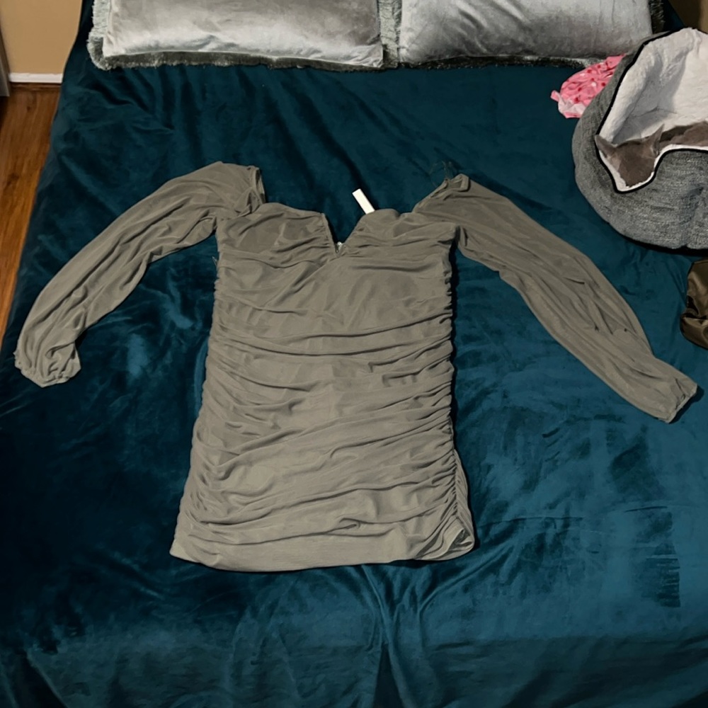 Green mini dress never worn